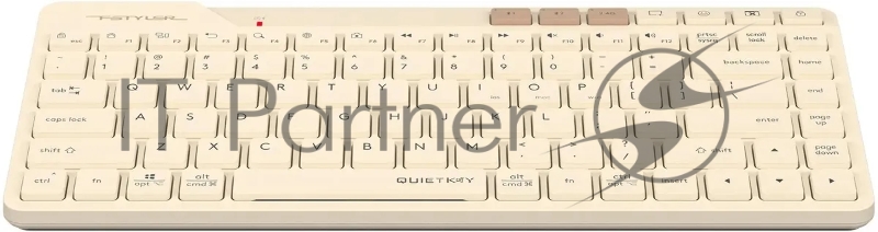 Клавиатура A4Tech Fstyler FBK26C AS бежевый USB беспроводная BT/Radio slim Multimedia (FBK26C AS)