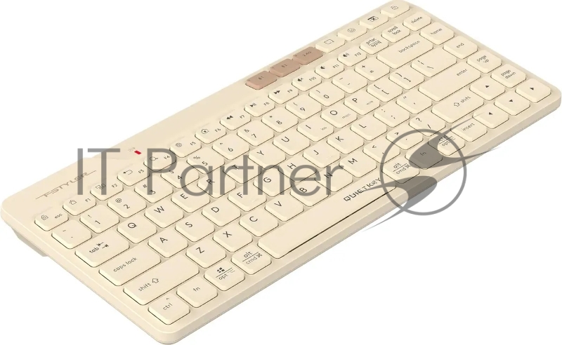 Клавиатура A4Tech Fstyler FBK26C AS бежевый USB беспроводная BT/Radio slim Multimedia (FBK26C AS)