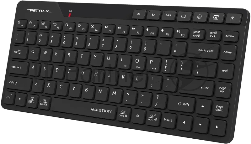 Клавиатура A4Tech Fstyler FBK26C AS черный USB беспроводная BT/Radio slim Multimedia (FBK26C AS)