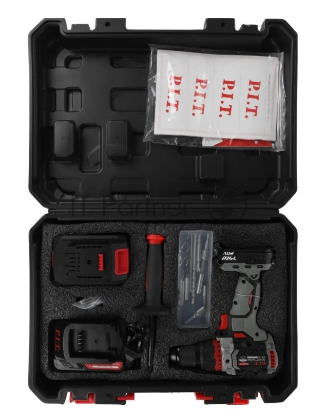 Дрель-шуруповерт P.I.T. PSB20H-13D/3 аккум. патрон:быстрозажимной