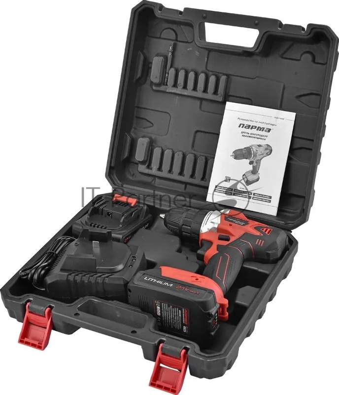 Дрель-шуруповерт Парма ДША-02-2021/2Li аккум. патрон:быстрозажимной (кейс в комплекте) (02.021.00016)