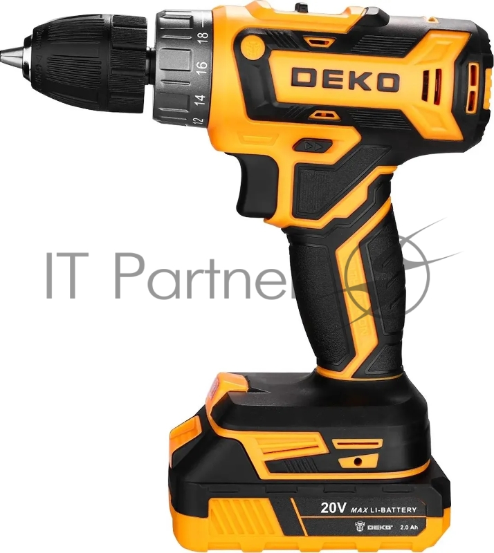 Дрель-шуруповерт Deko DKCD20FU-Li аккум. патрон:быстрозажимной (063-4149)