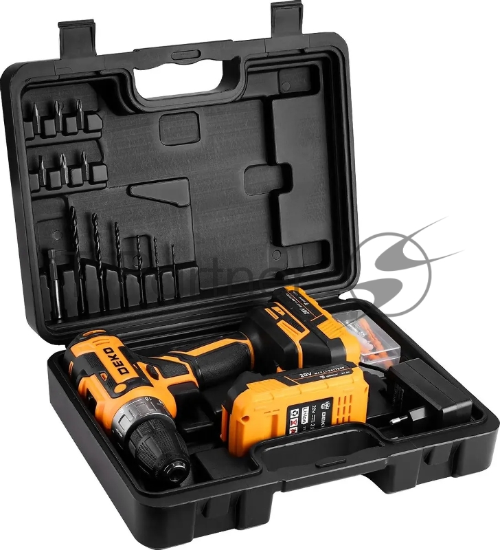 Дрель-шуруповерт Deko DKCD20FU-Li аккум. патрон:быстрозажимной (063-4149)