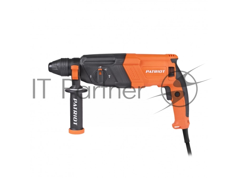 Перфоратор PATRIOT RH 267, SDS+, мощность 825 Вт, 2.8 Дж, 3 режима работы, макс.диаметр 26мм, набор буров и долот, глубиномер, кейс