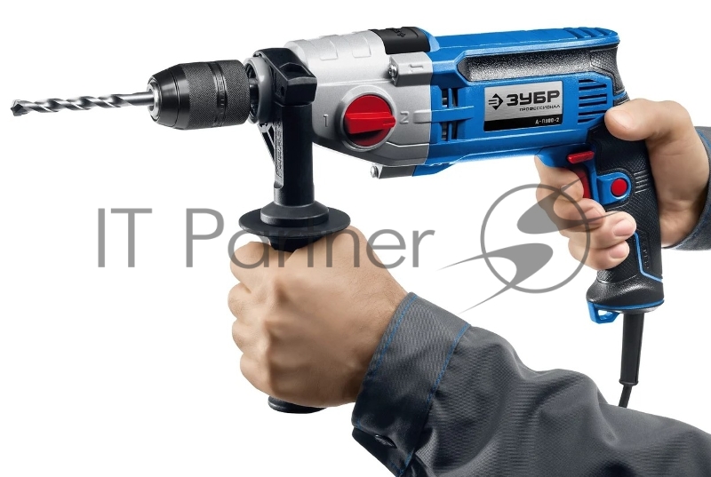 Безударная дрель ЗУБР 900 Вт, 13 мм, 2-скоростная, мет. корпус, Профессионал (Д-П900-2)