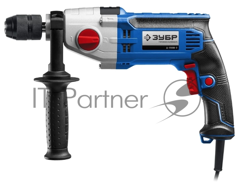 Безударная дрель ЗУБР 900 Вт, 13 мм, 2-скоростная, мет. корпус, Профессионал (Д-П900-2)