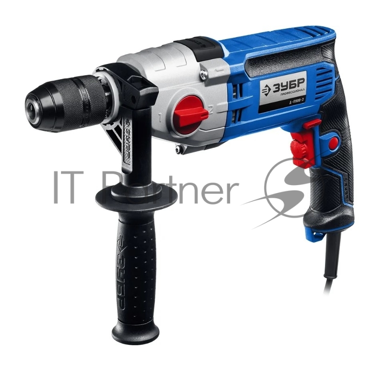 Безударная дрель ЗУБР 900 Вт, 13 мм, 2-скоростная, мет. корпус, Профессионал (Д-П900-2)