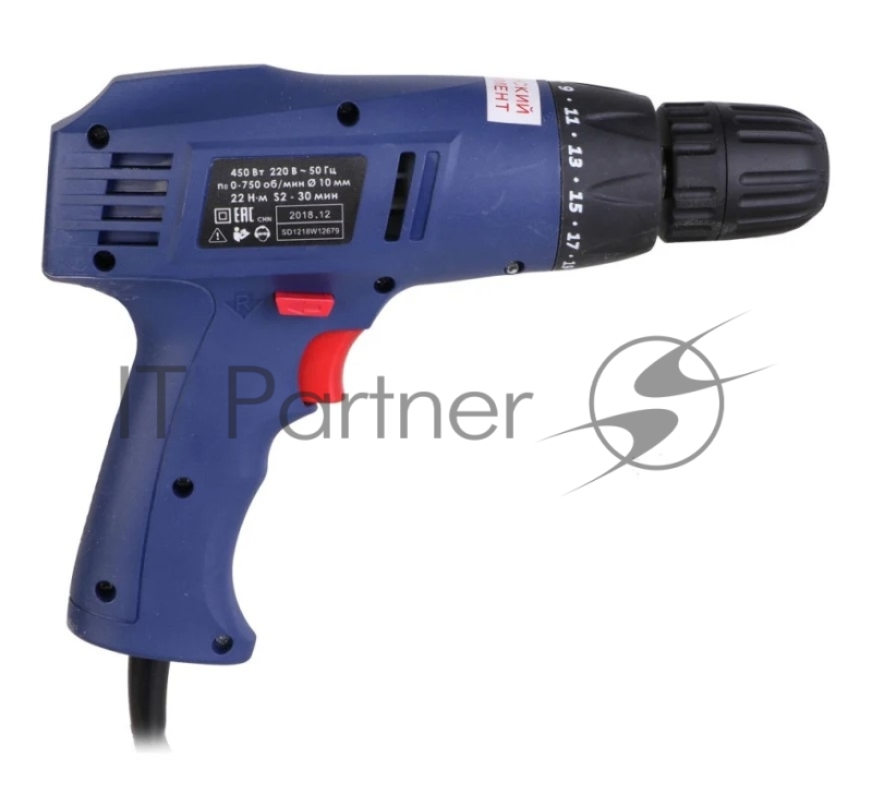 Дрель-шуруповерт Диолд ЭШ-0,45 450Вт патрон:быстрозажимной (10031100)
