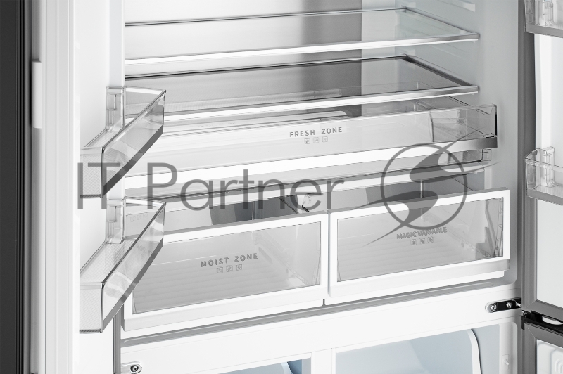 Холодильник WEISSGAUFF WCD 510 INVERTER NO FROST BLACK GLASS