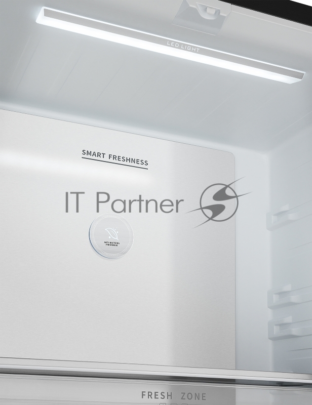 Холодильник WEISSGAUFF WCD 510 INVERTER NO FROST BLACK GLASS