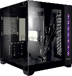 Корпус Ginzzu V320 RGB подсветка, закаленное стекло 1*USB 3.0,1*USB 2.0, AU mATX