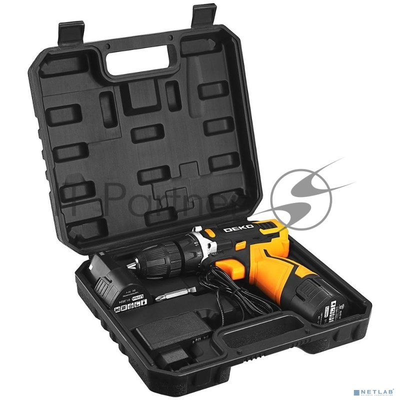 Дрель-шуруповерт Deko DKCD12V 12Вт аккум. патрон:быстрозажимной (кейс в комплекте) (083-1006)