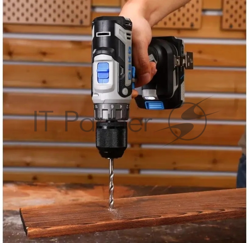 Дрель-шуруповерт Deko Loner 20V аккум. патрон:быстрозажимной (085-1006)