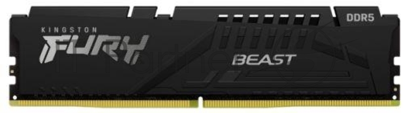 Оперативная память Kingston 32Gb DDR5 5200Mhz DIMM PC41600, FURY Beast Black CL40 (KF552C40BB-32) (retail)