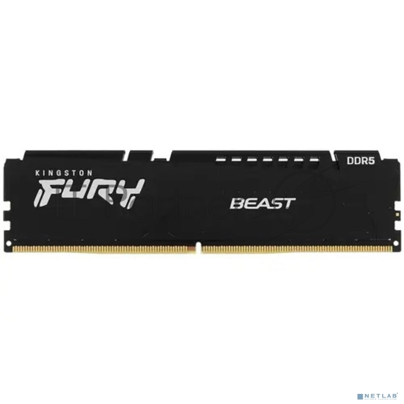 Оперативная память Kingston 32Gb DDR5 5200Mhz DIMM PC41600, FURY Beast Black CL40 (KF552C40BB-32) (retail)