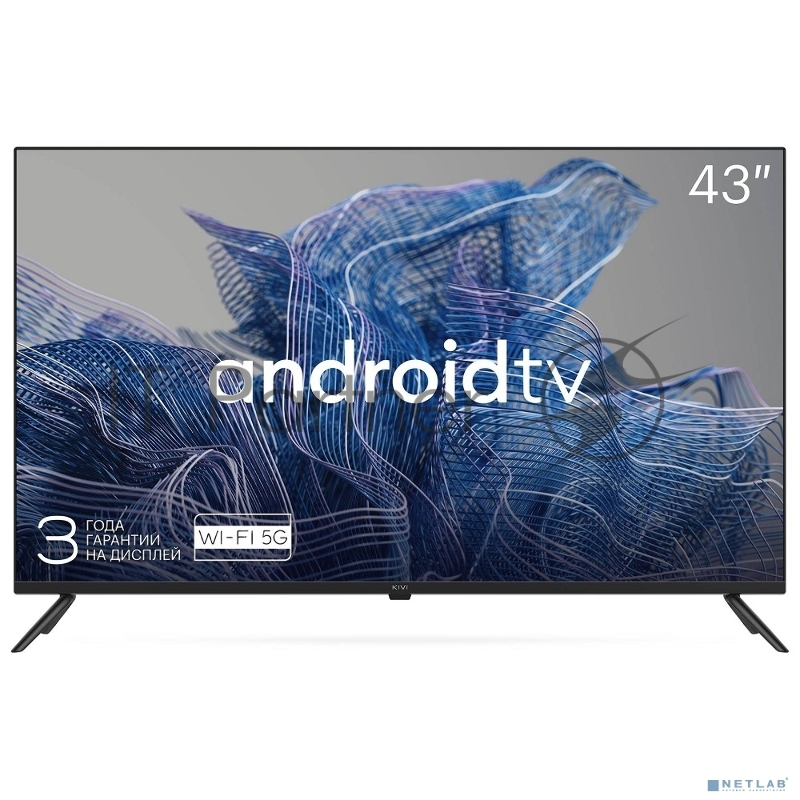 Телевизор LED Kivi 43 43U740NB черный 4K Ultra HD 60Hz DVB-T2 DVB-C WiFi Smart TV