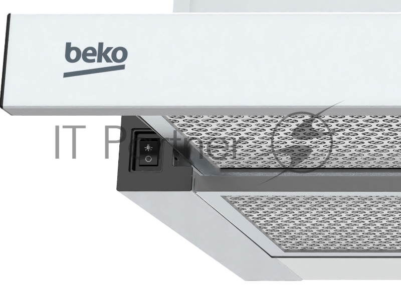 Вытяжка BEKO BHNT613R4CW Производительность 319м3/ч Уровней скорости: 3 жироулавливающий фильтр тип освещения: LED Тип управления - кнопочное, максимальный уровень шума 62дБ Белый