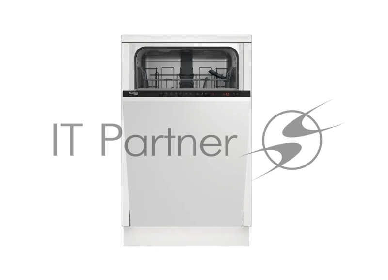 Встраиваемая посудомоечная машина BEKO BDIS1W961 45 СМ 9 комплектов посуды, 5 программ мойки, уровень шума 55 дБ, стандартный мотор, частичная защита от протечек Overflow Safety, функция Таблетка, половинная загрузка, кнопочное управление -