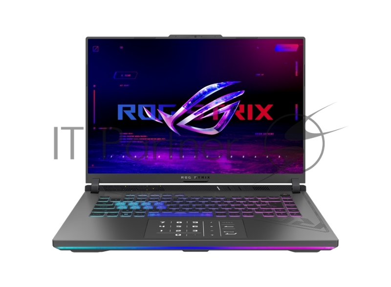 Ноутбук Asus ROG Strix G16 G614JI-N4413 Core i7 13650HX 32Gb SSD1Tb NVIDIA GeForce RTX4070 8Gb 16 IPS WQXGA (2560x1600) noOS grey WiFi BT Cam (90NR0D41-M00VN0)