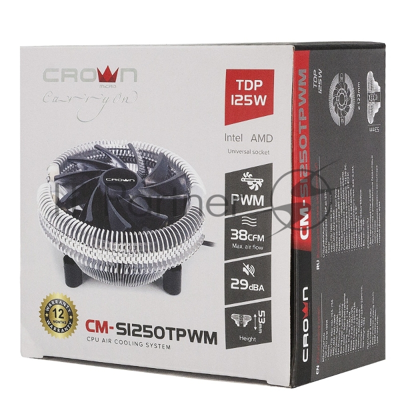 Кулер CROWN для процессора CM-S1250TPWM v2