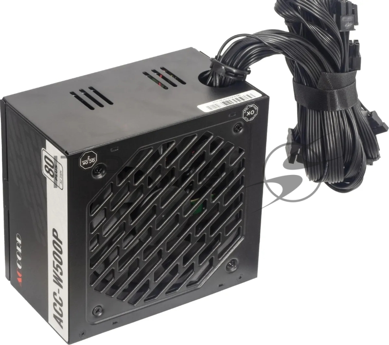 Блок питания Accord ATX 500W ACC-W500P 80 PLUS WHITE (20+4pin) 120mm fan 6xSATA
