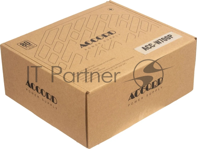 Блок питания Accord ATX 700W ACC-W700P 80 PLUS WHITE (20+4pin) 120mm fan 6xSATA RTL