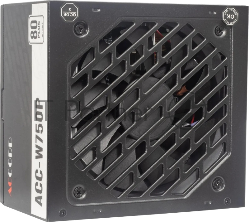 Блок питания Accord ATX 750W ACC-W750P 80 PLUS WHITE (20+4pin) 120mm fan 6xSATA RTL