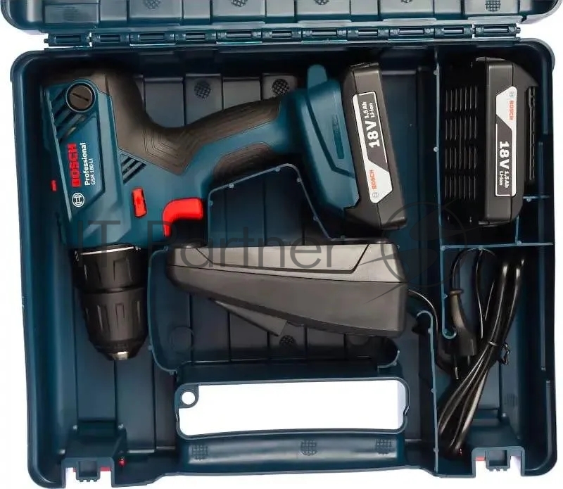 Дрель-шуруповерт Bosch GSR 180 LI аккум. патрон:быстрозажимной (кейс в комплекте) (06019F8109)