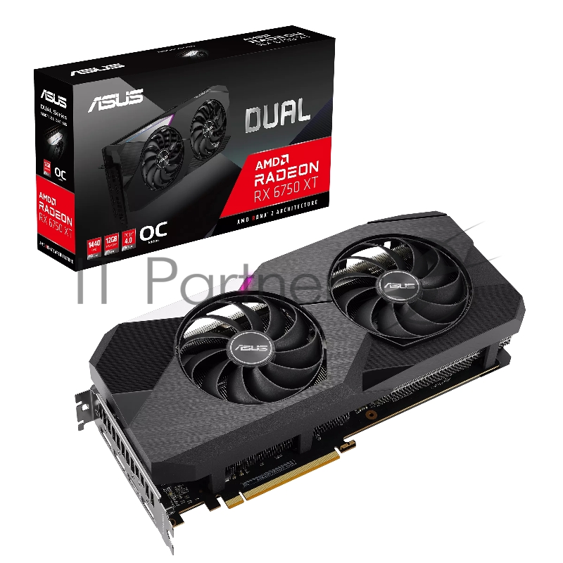 Видеокарта ASUS DUAL-RX6750XT-O12G /RX6750XT, HDMI, DP*3, 12G, D6
