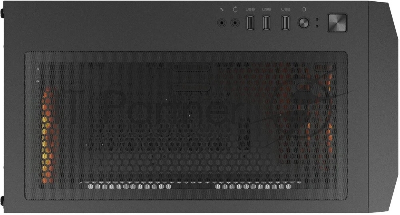 Корпус Cougar Uniface Mini RGB 2x140mm + 1x120mm ARGB Fan, ARGB Fan Hub, без БП, черный, mATX