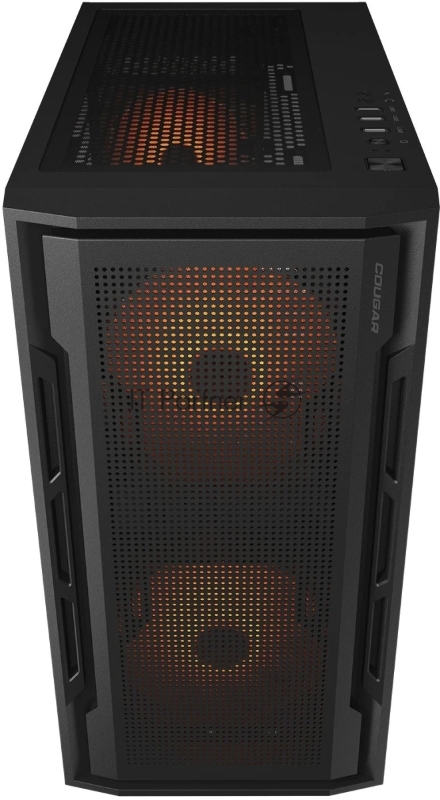 Корпус Cougar Uniface Mini RGB 2x140mm + 1x120mm ARGB Fan, ARGB Fan Hub, без БП, черный, mATX