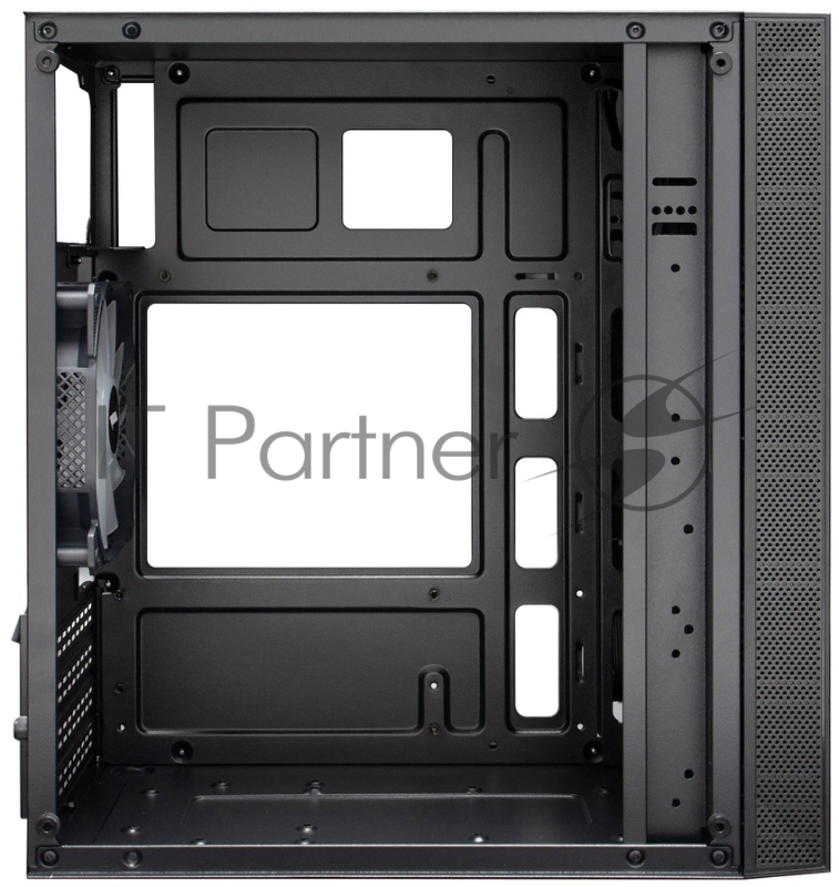 Корпус 1STPLAYER FIREBASE X1 Black / mATX / 3x120mm LED fans / X1-BK-3F1