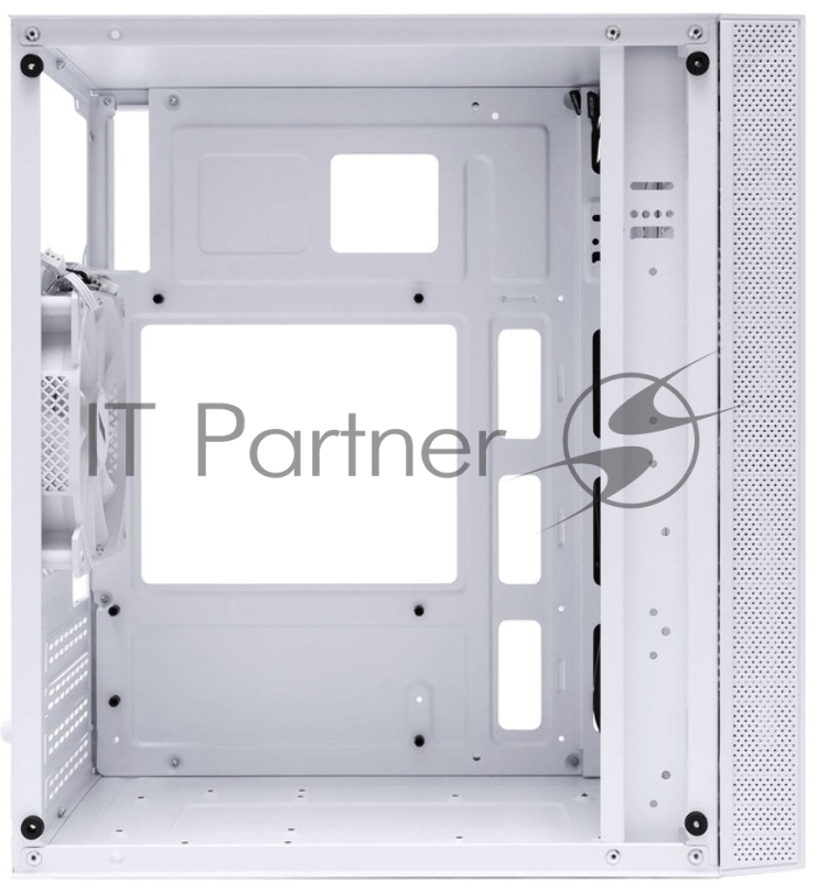 Корпус 1STPLAYER FIREBASE X1 White / mATX / 3x120mm LED fans / X1-WH-3F1-W