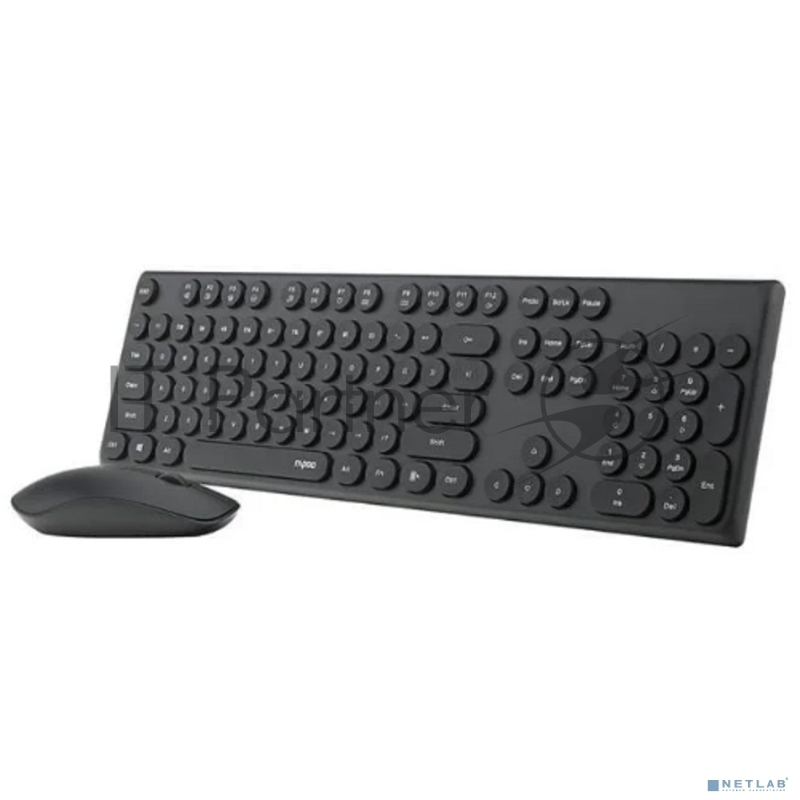 Клавиатура + мышь Rapoo X260S клав:черный мышь:черный USB беспроводная
