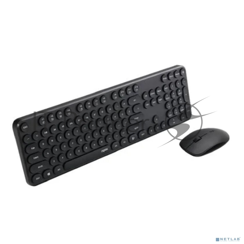 Клавиатура + мышь Rapoo X260S клав:черный мышь:черный USB беспроводная