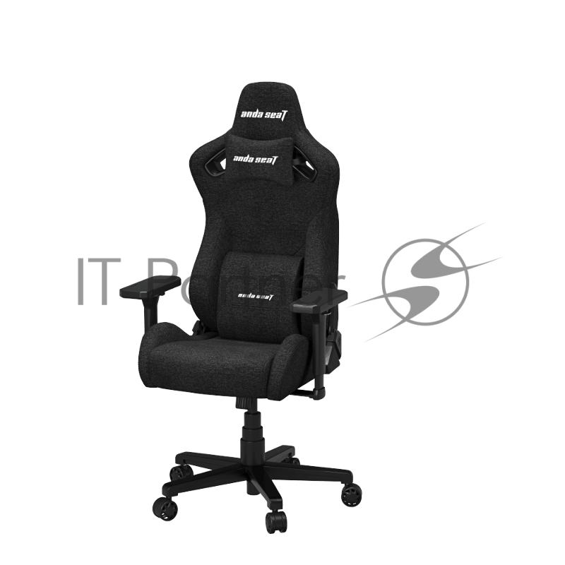 Кресло игровое Anda Seat Kaiser Frontier, цвет черный, размер M (90кг), материал ткань (модель AD12)