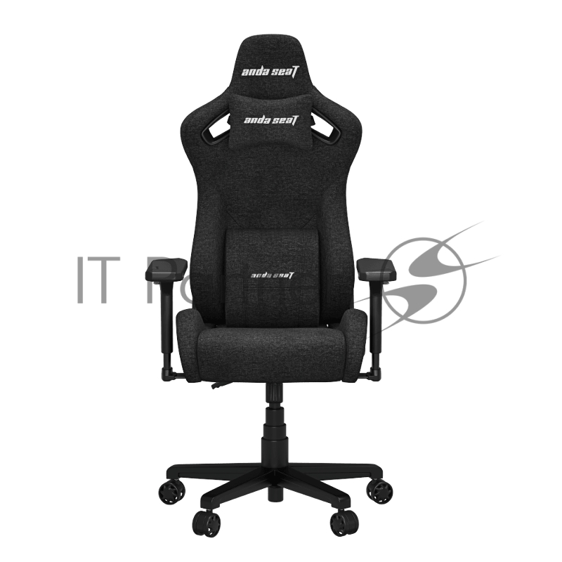 Кресло игровое Anda Seat Kaiser Frontier, цвет черный, размер M (90кг), материал ткань (модель AD12)