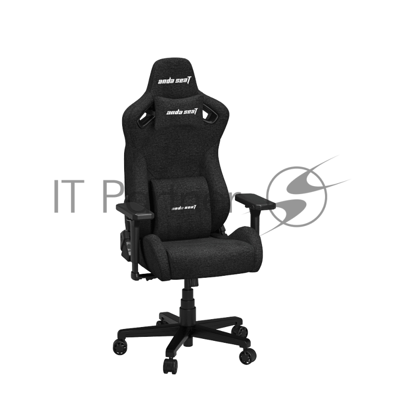 Кресло игровое Anda Seat Kaiser Frontier, цвет черный, размер M (90кг), материал ткань (модель AD12)