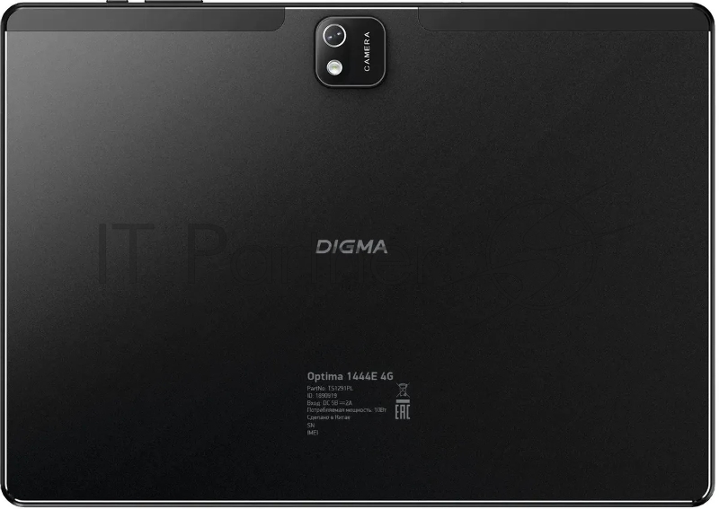 Планшет Digma Optima 1444E 4G T606 (1.6) 8C RAM6Gb ROM128Gb 10.1 IPS 1920x1200 LTE 1Sim Android 12 черный 5Mpix 2Mpix BT GPS WiFi Touch microSD 256Gb 6000mAh