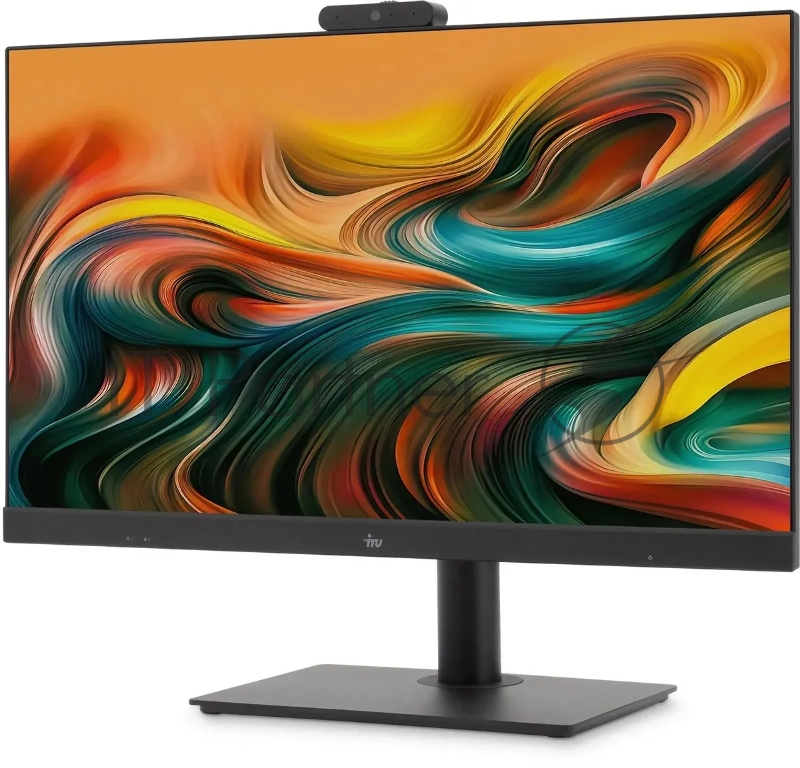 Моноблок IRU Office 23IH6P 23.8 Full HD i5 12400 (2.5) 16Gb SSD512Gb UHDG 730 CR Free DOS WiFi BT Spk 120W Cam черный 1920x1080