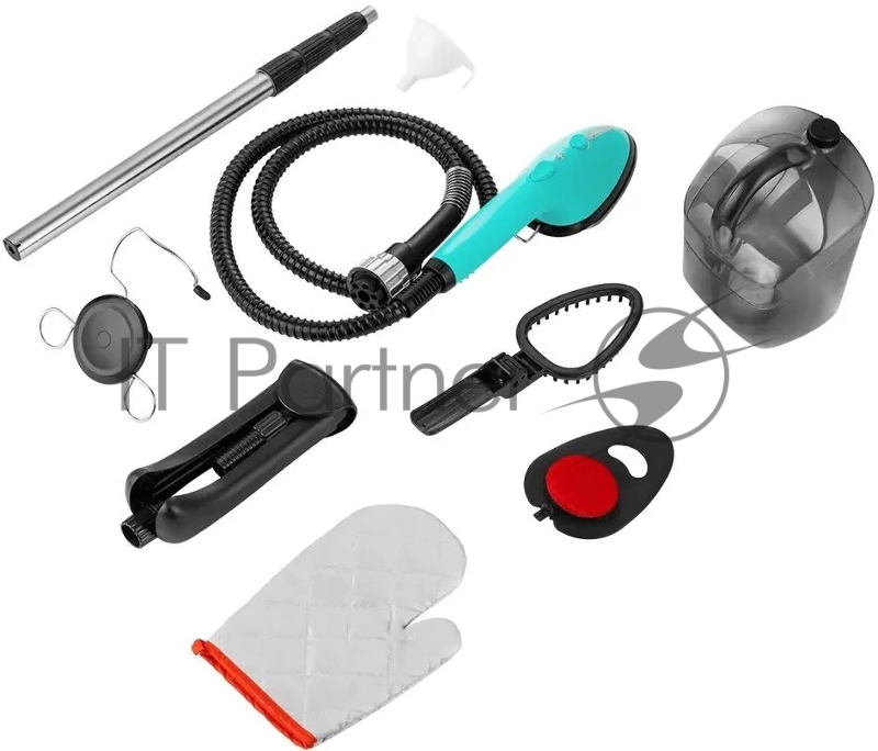 Отпариватель напольный Kitfort КТ-9123-3 1960Вт черный/бирюзовый