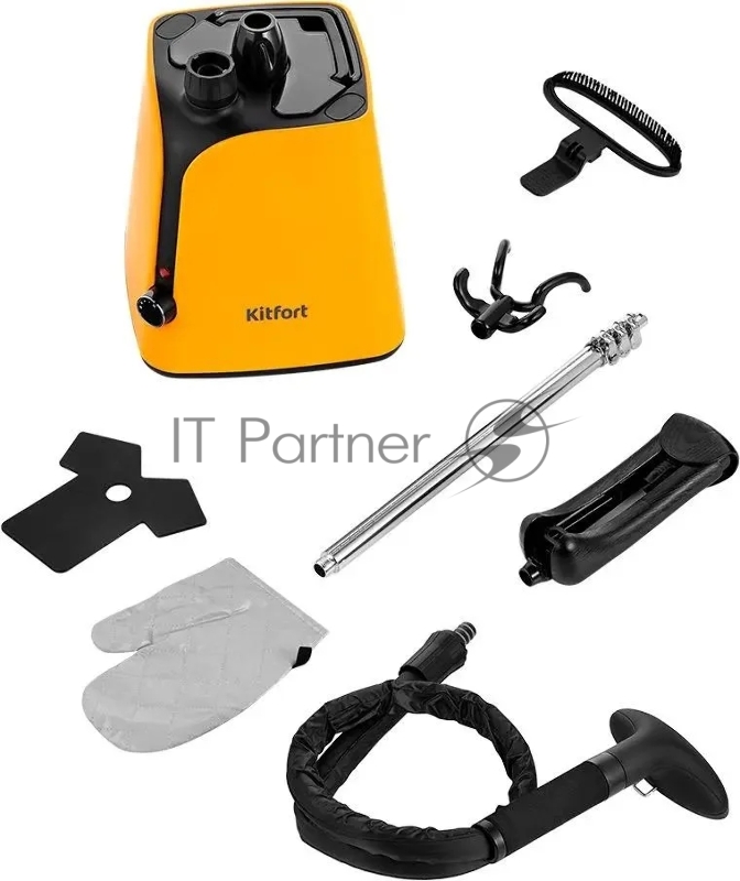 Отпариватель напольный Kitfort КТ-9160 2000Вт оранжевый/черный