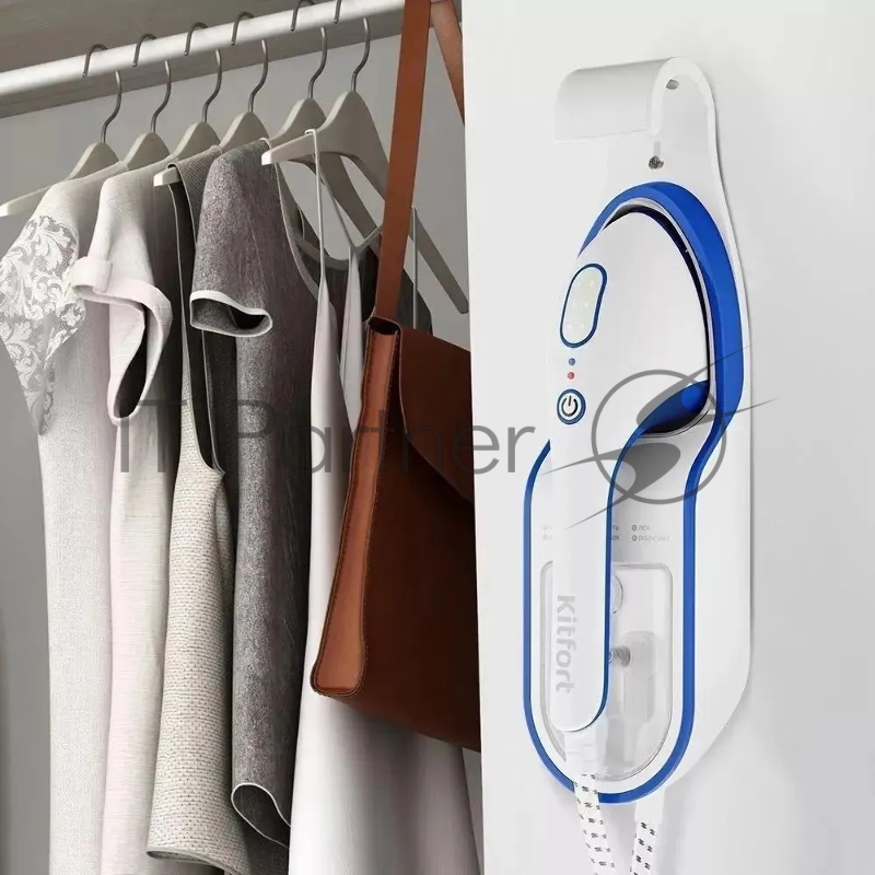 Отпариватель ручной Kitfort КТ-9130-3 1500Вт белый/синий