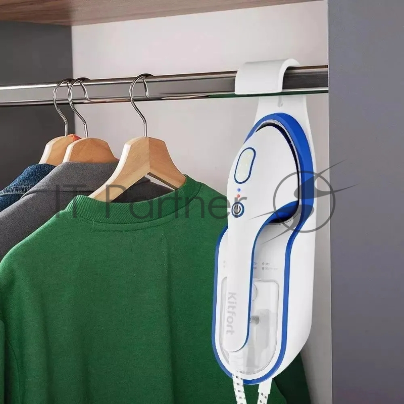 Отпариватель ручной Kitfort КТ-9130-3 1500Вт белый/синий