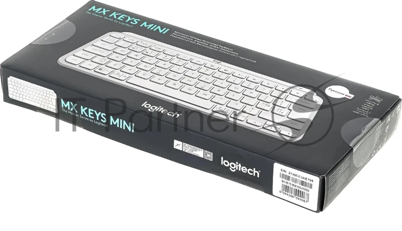 Клавиатура Logitech MX Keys Mini серебристый USB беспроводная BT/Radio LED (920-010499)