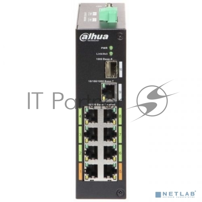 Коммутатор Dahua DH-LR2110-8ET-120 8-портовый ePoE