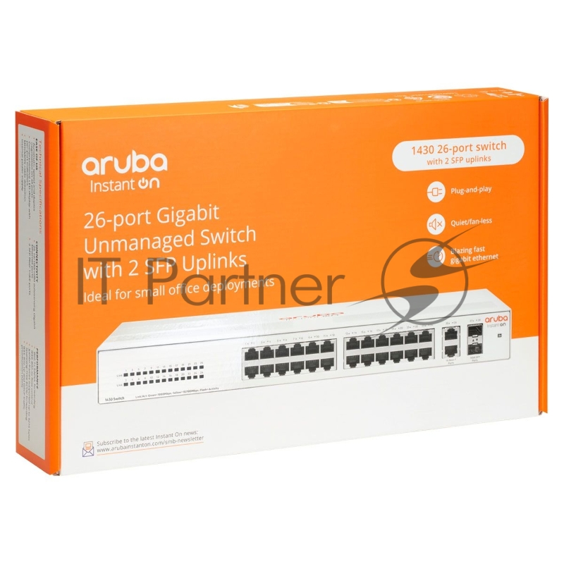 Коммутатор HPE Instant on 1430 R8R50A#ABB 26G 2SFP неуправляемый