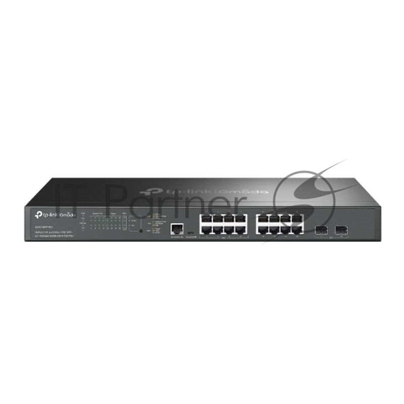 Коммутатор TP-Link SG3218XP-M2 (L2+) 16x2.5Гбит/с 2xКомбо(10GBase-T/SFP+) 2SFP+ 8PoE+ 240W управляемый