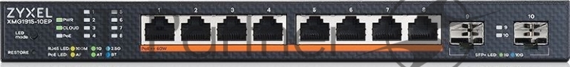 Коммутатор Zyxel XMG1915-10EP-EU0101F (L2+) 8x2.5Гбит/с 2SFP+ 8PoE++ 130W управляемый