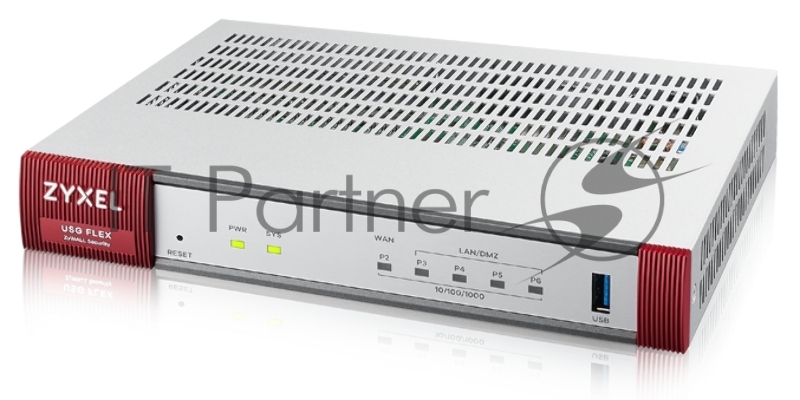 Межсетевой экран Zyxel USG Flex 100 (USGFLEX100-RU0111F) 10/100/1000BASE-TX серебристый